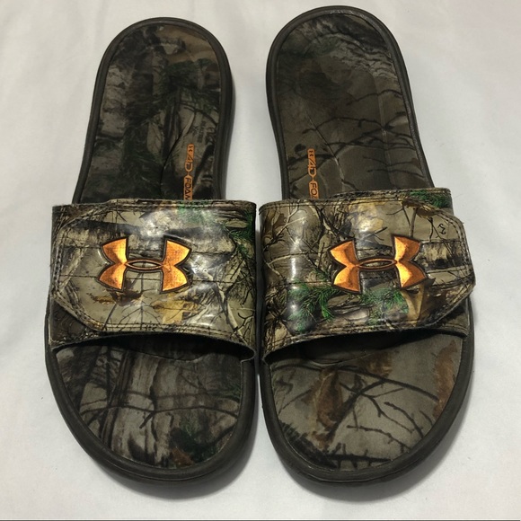 under armour men's ignite iv camo slides